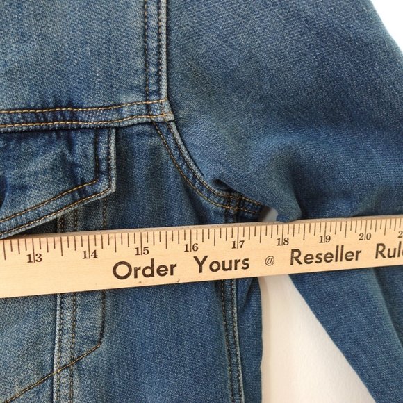 Nano Universe Jacket XS Blue Denim Jean Adult Trucker Japanese Streetwear RARE‎ - Picture 3 of 12